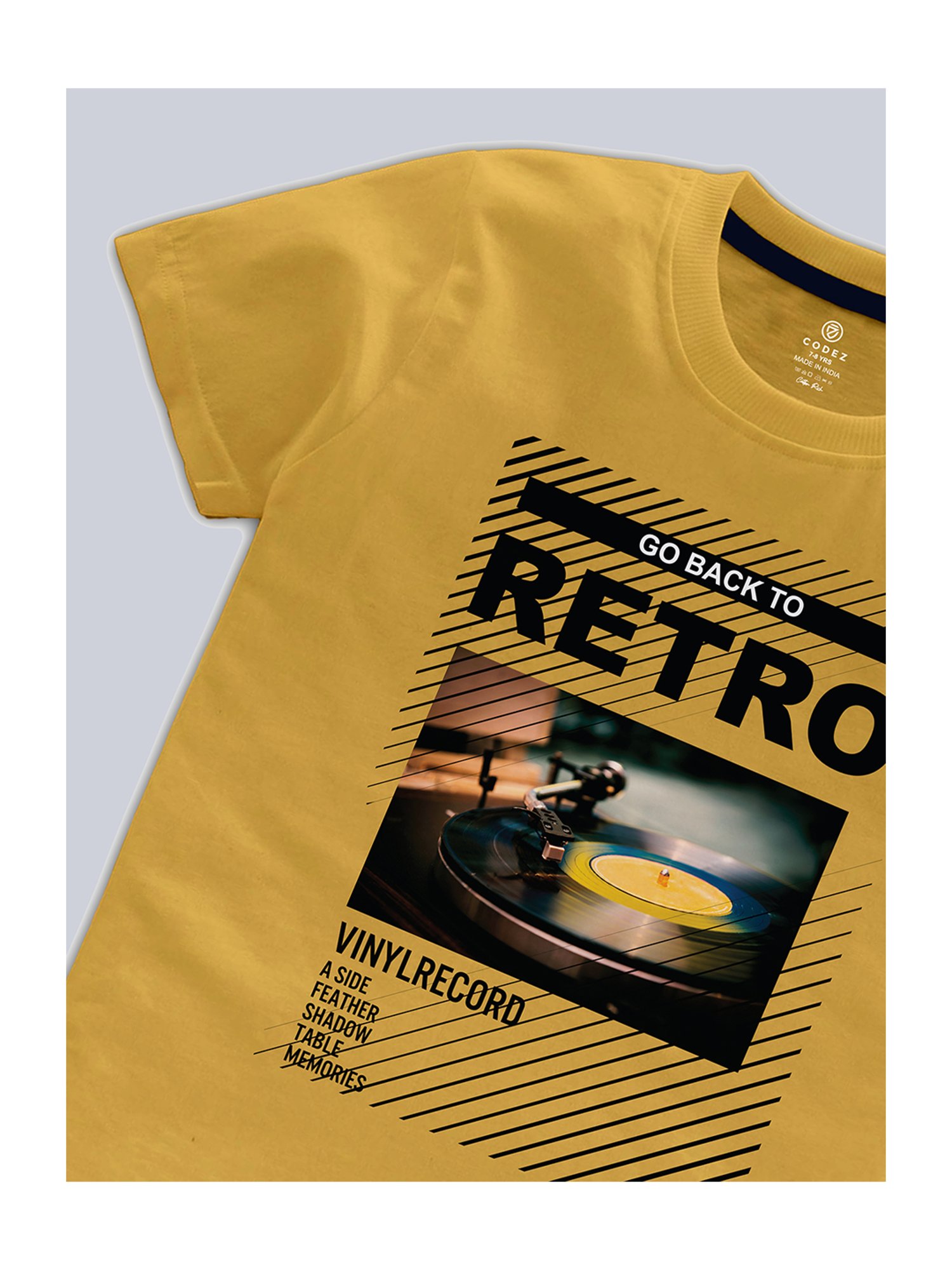 Codez Boys Sky Blue & Yellow Printed T-Shirt (Pack Of 2)