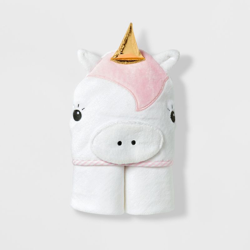 Baby Unicorn Hooded Towel - Cloud Island™ White