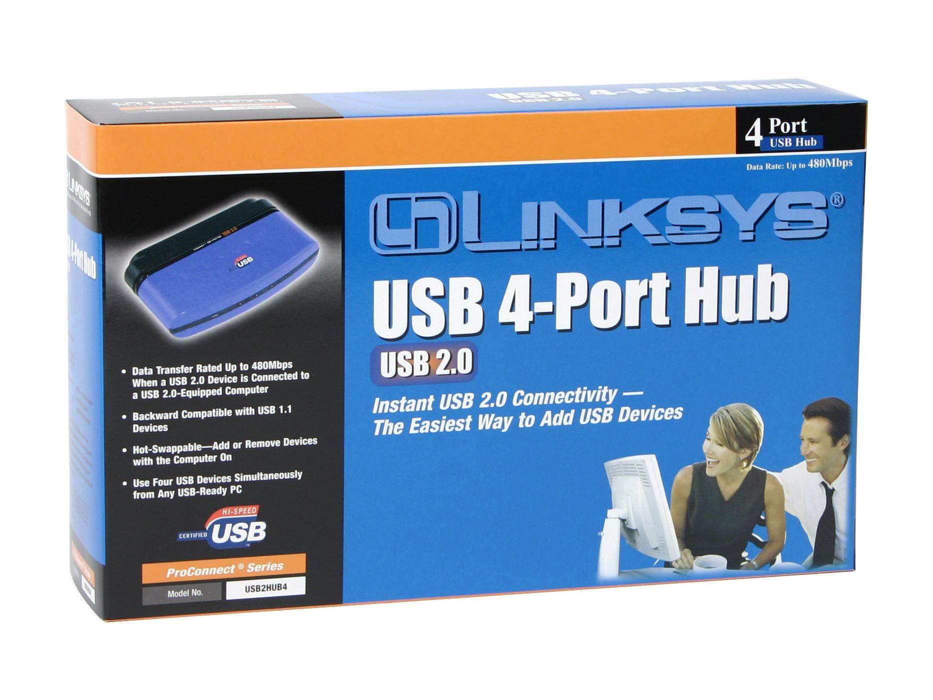 LINKSYS USB2HUB4 USB2.0 4-Port Hub