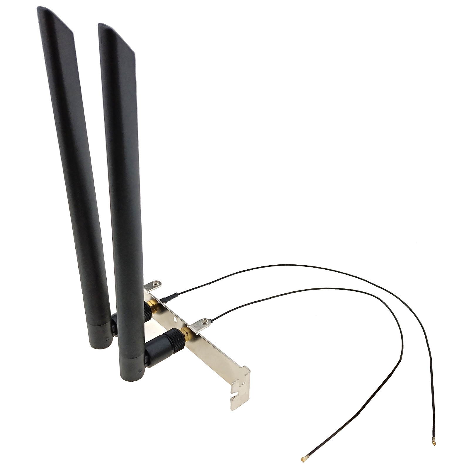 NGFF MHF4 Extend Cable 6dBi WiFi Bluetooth Antenna Kit Full Height Rear Bracket