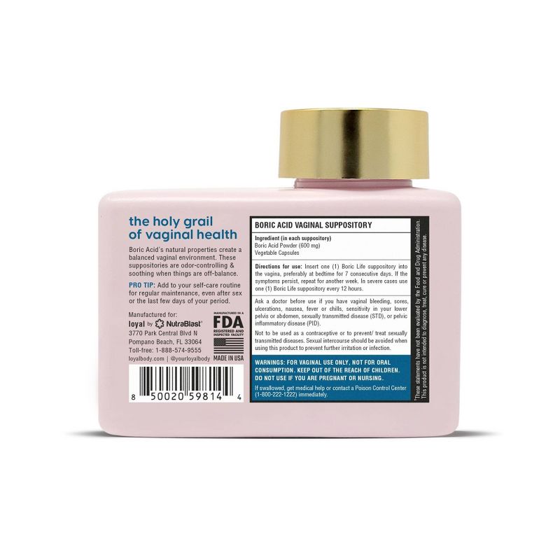 Loyal Boric Life Boric Acid Suppositories  - 30ct