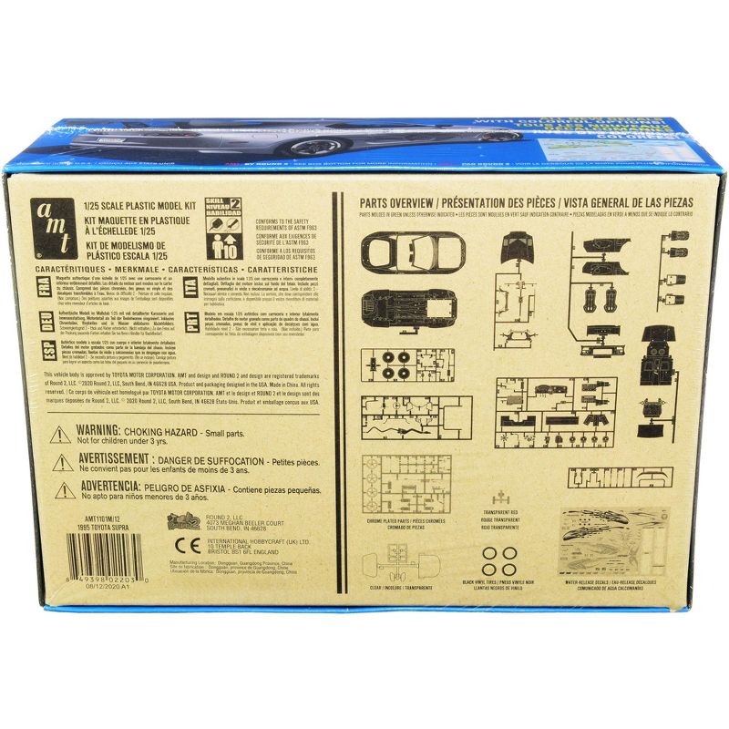 Skill 2 Model Kit 1995 Toyota Supra Convertible 1/25 Scale Model by AMT