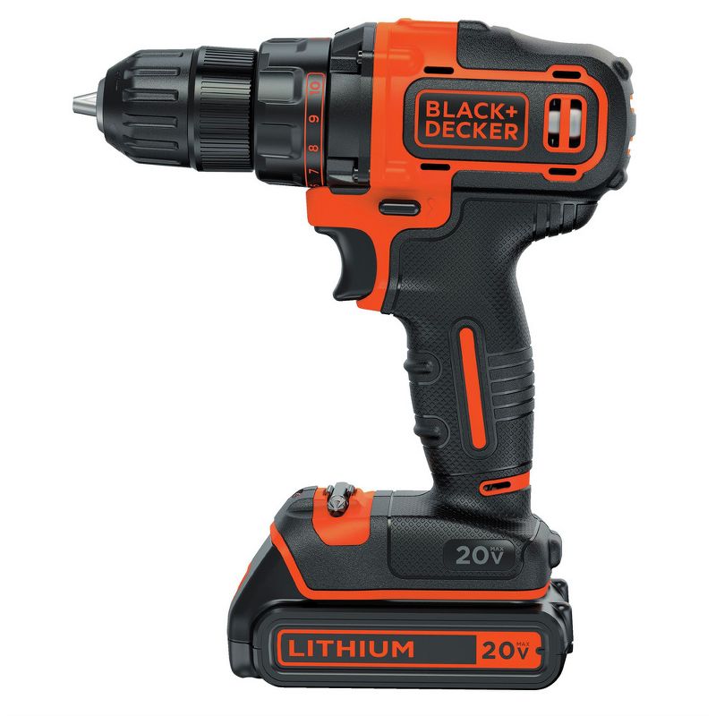 Black & Decker BDCDD220C 20V MAX Lithium-Ion 2-Speed 3/8 in. Cordless Drill Driver Kit (1.5 Ah)