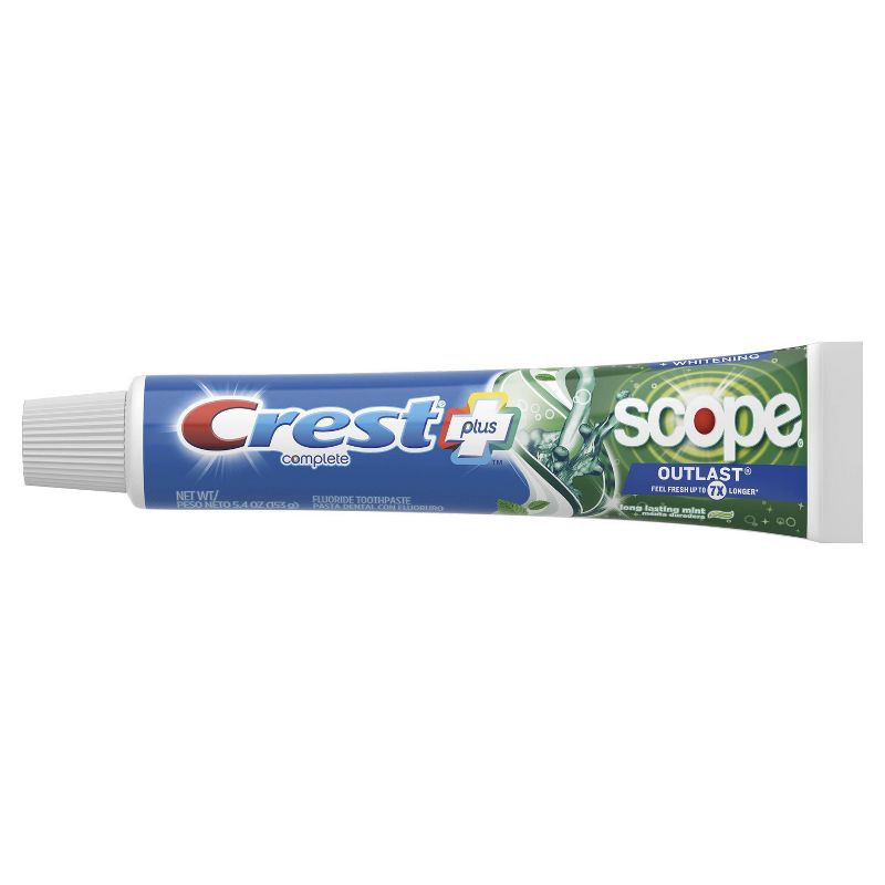 Crest + Scope Outlast Complete Whitening Toothpaste Mint - 5.4oz