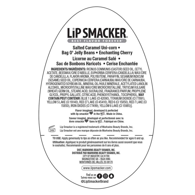 Lip Smacker Best Flavor Forever Unicorn Egg Lip Makeup Trio - 1oz