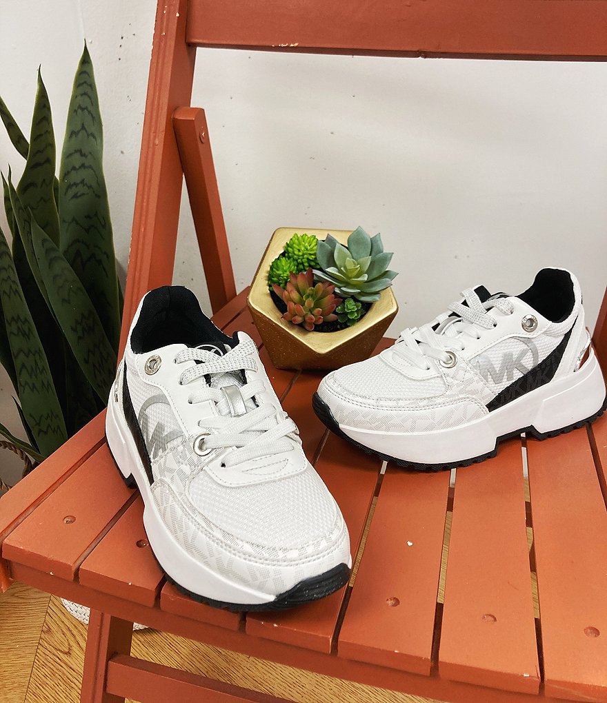 MICHAEL Michael Kors Girl's Cosmo Logo Print Sport Sneakers (Youth)