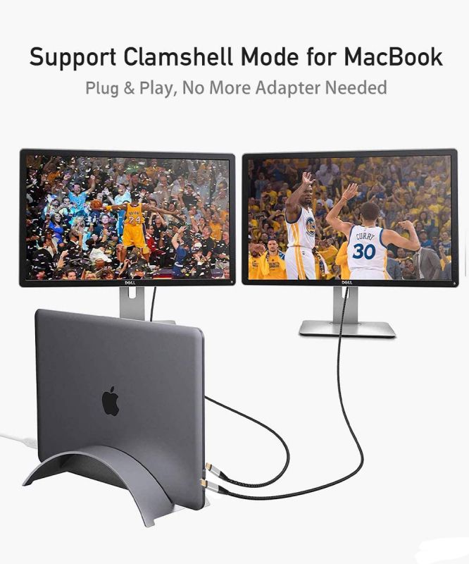 USB C to DisplayPort Cable 10ft(3m) for Home Office (4K@60Hz, 2K@165Hz), uni Sturdy Aluminum DisplayPort to USB C Cable [Thunderbolt 3 Compatible] for MacBook Pro, MacBook Air/iPad Pro 2020/2018