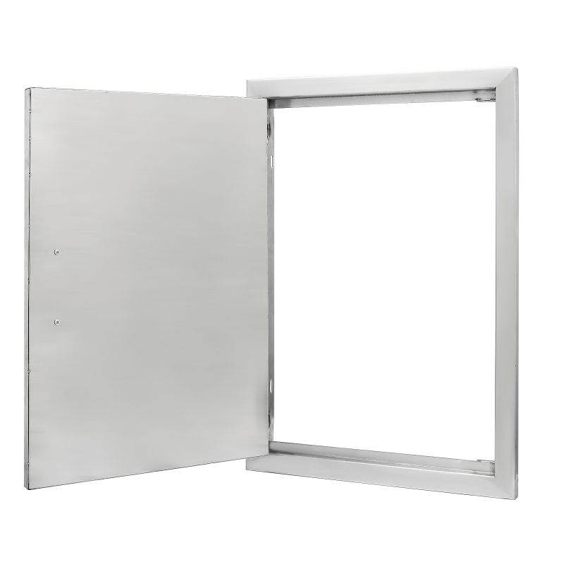 VEVOR BBQ Access Door 17"Wx24"H BBQ Island Door 304 Stainless Doors Vertical Single Door Flush Mount Great for Outdoor Kitchen