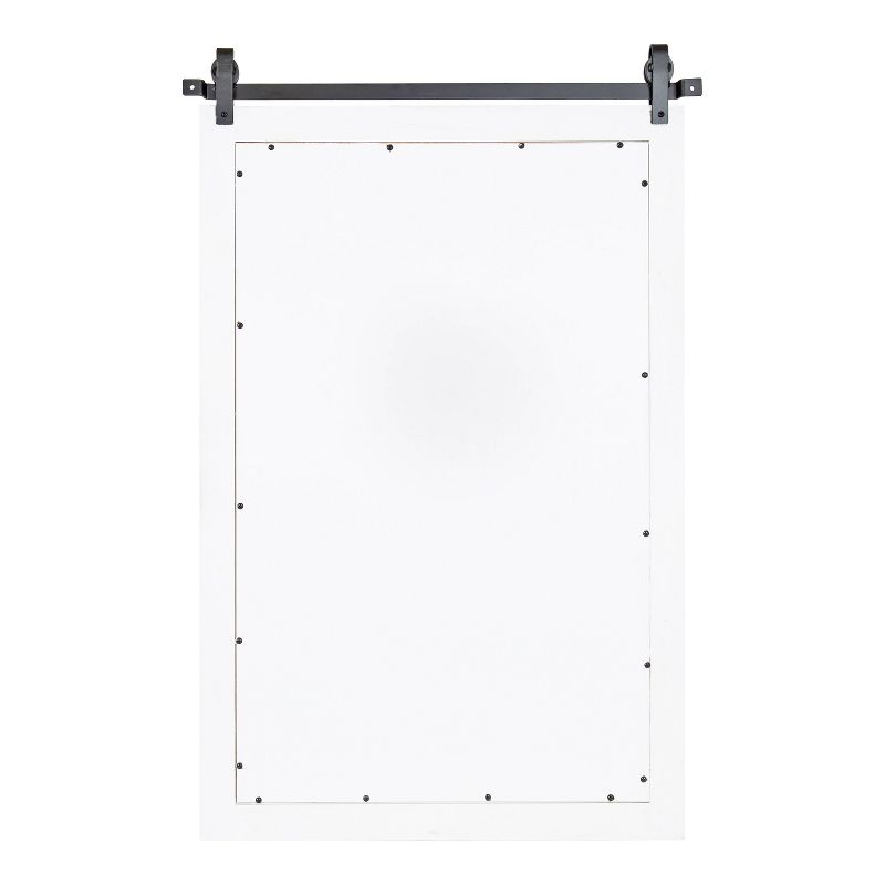 24" x 38" Cates Rectangle Wall Mirror White - Kate & Laurel All Things Decor