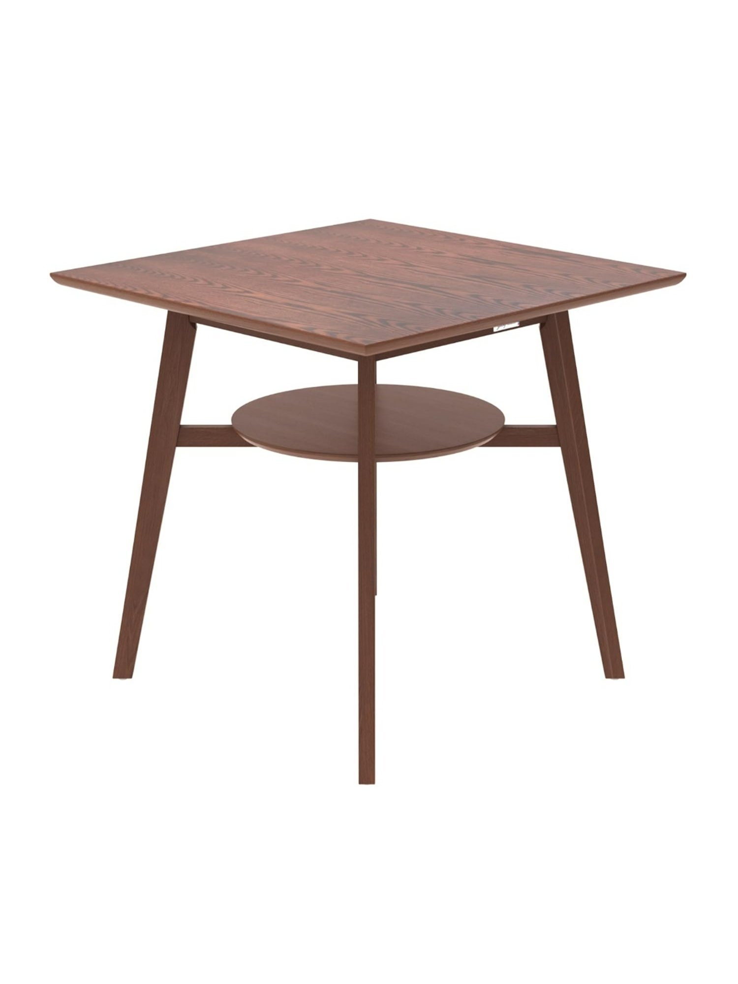 Ikiriya Kassel Solid Brown Wood Wine Rack Teak Finish