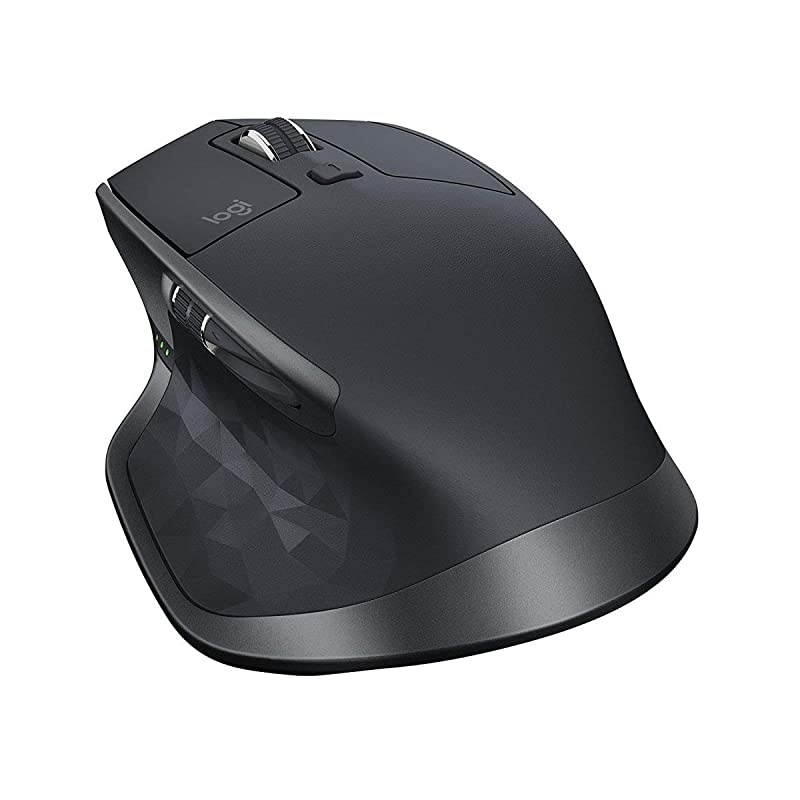 MX Master 2S Wireless Mouse &ndash; Use on Any Surface, Hyper-Fast Scrolling, Ergonomic Shape, Rechargeable, Control Upto 3 Apple Mac and Windows Computers (Bluetooth or USB), Graphite