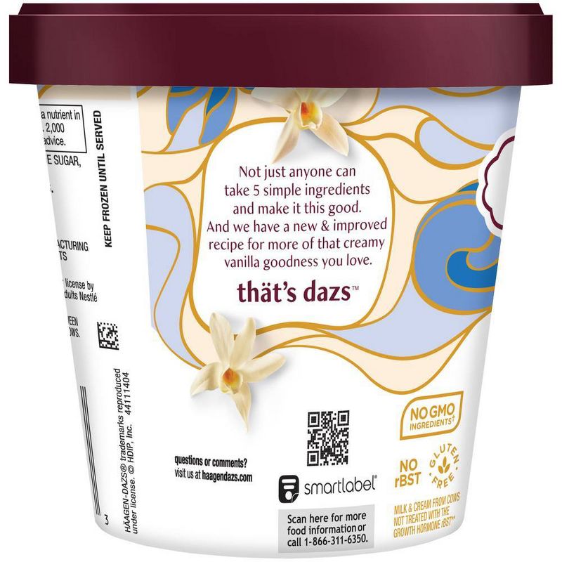 Haagen-Dazs Vanilla Ice Cream - 14oz