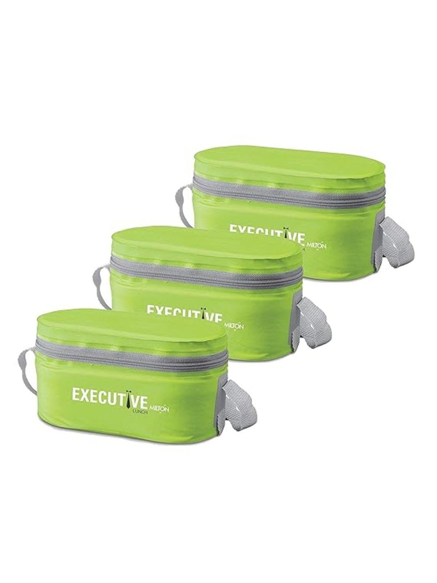 Milton Executive Green Plastic Lunch Box - Set of 3