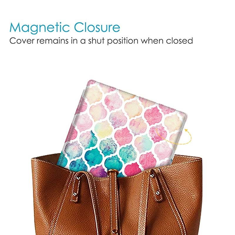 Leather Case for Kindle Oasis (10th and 9th Gen, 2019 and 2017 Release) - Slim Fit Protective Cover, Black