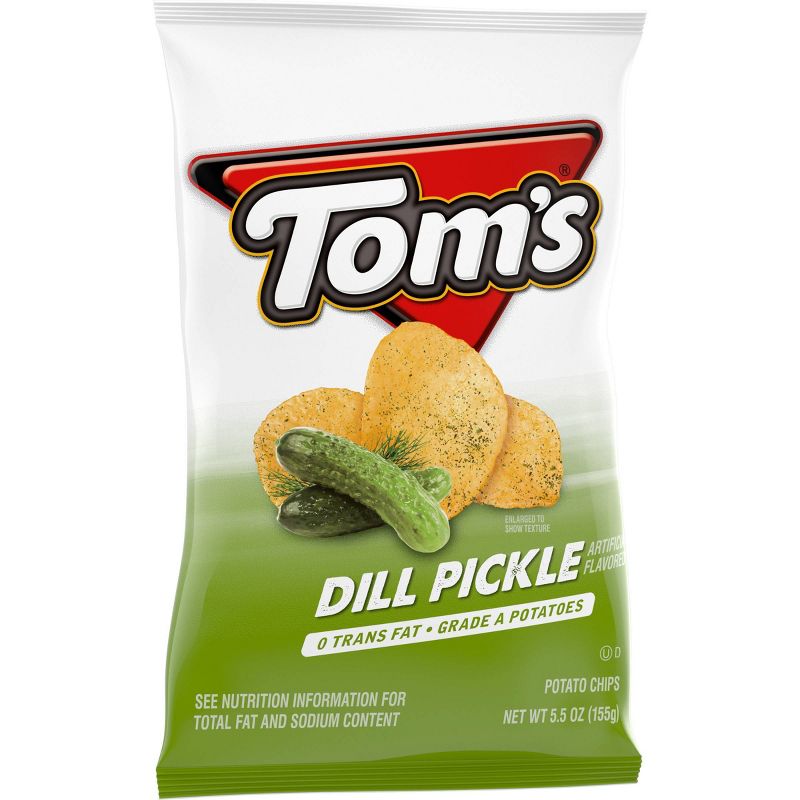 Tom'sDill Pickle Flavored Potato Chips - 5.5oz