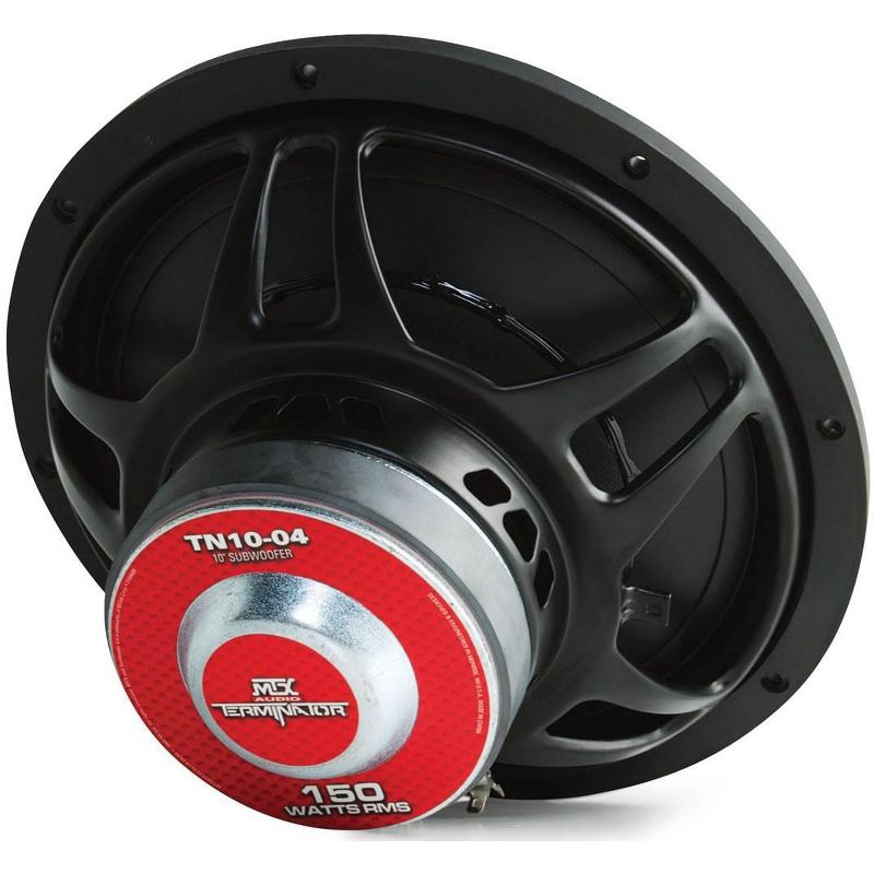 Mtx Audio 10" 300W Car Power 84.9 dB 4 OHM Single Voice Coil Subwoofer TN10-04
