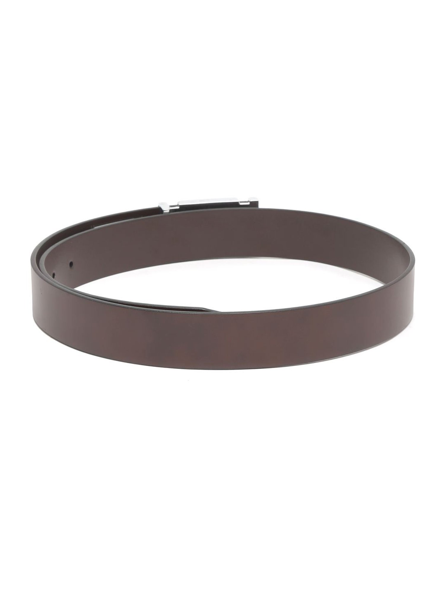 Carlton London Brown Leather Casual Belt for Men