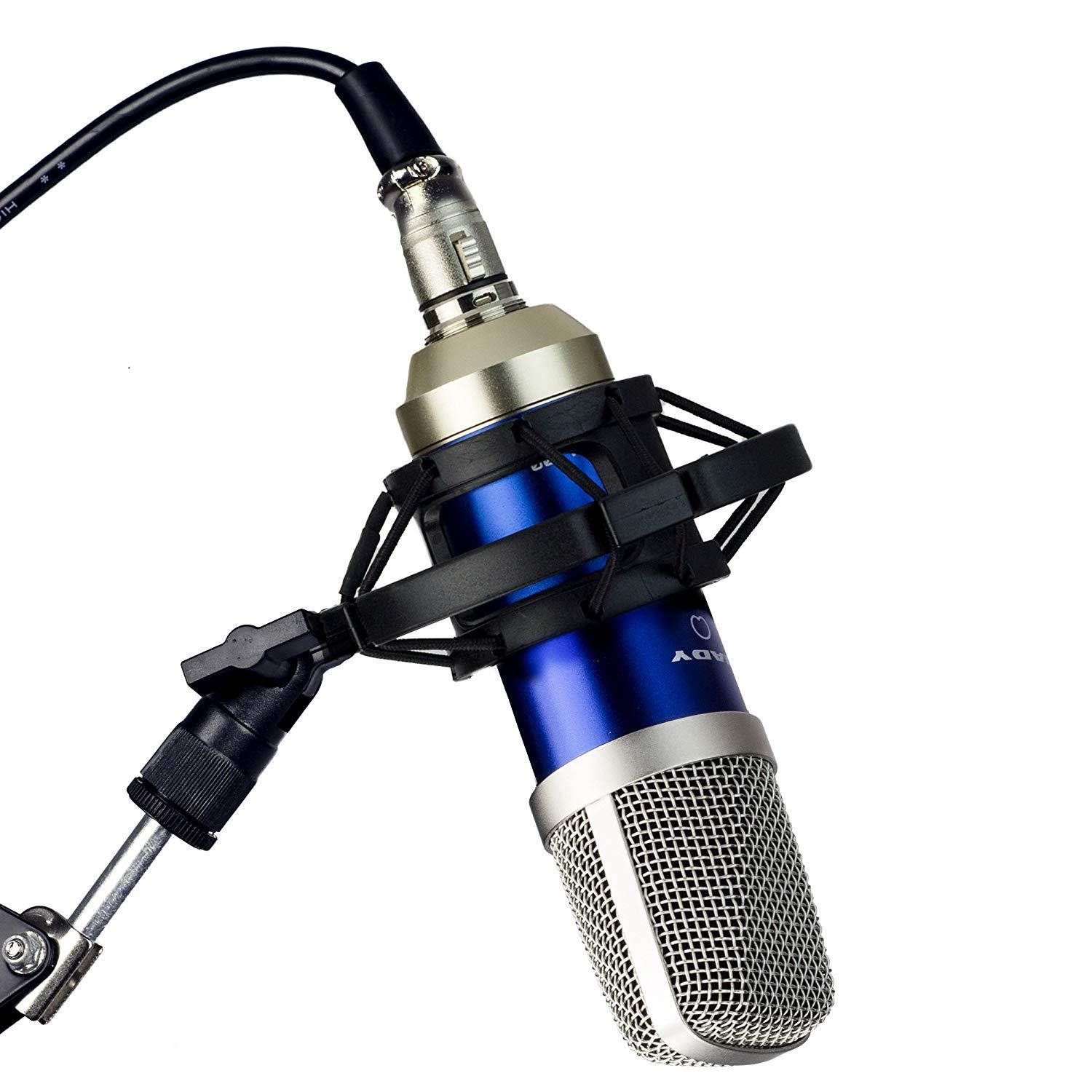 The SCM-700 8-piece Condenser Microphone Recording Kit - Ideal for Podcasting, voice-over, online videos, and recording with smartphones and tablets.