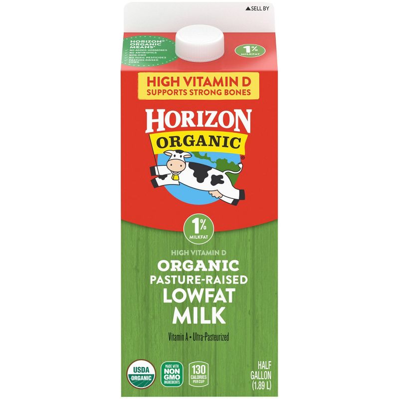 Horizon Organic 1% Milk - 0.5gal