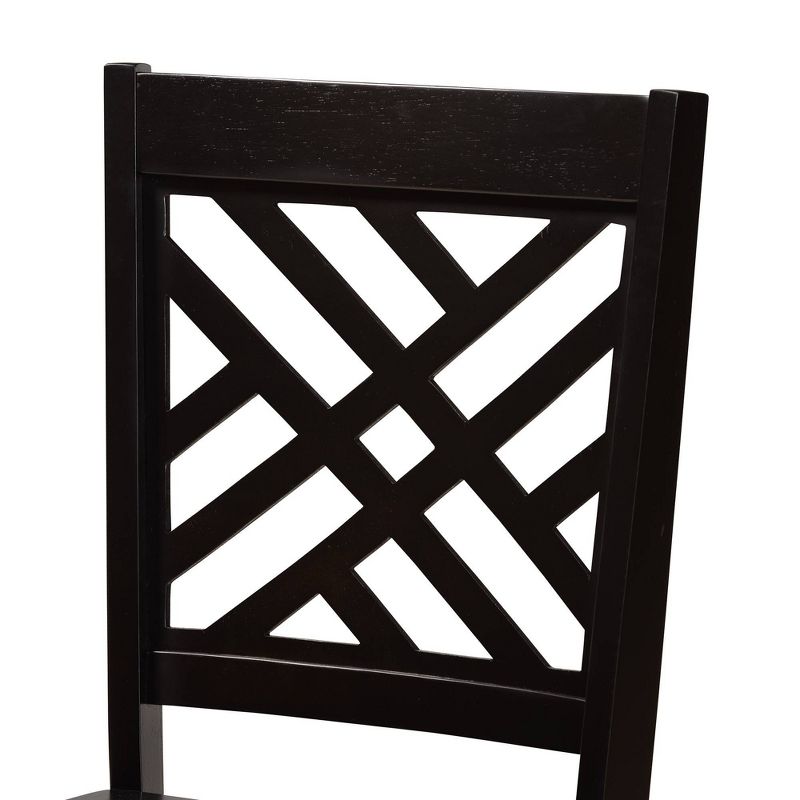 3pc Sanford Tan Wood Dining Nook Set Walnut Brown - Baxton Studio