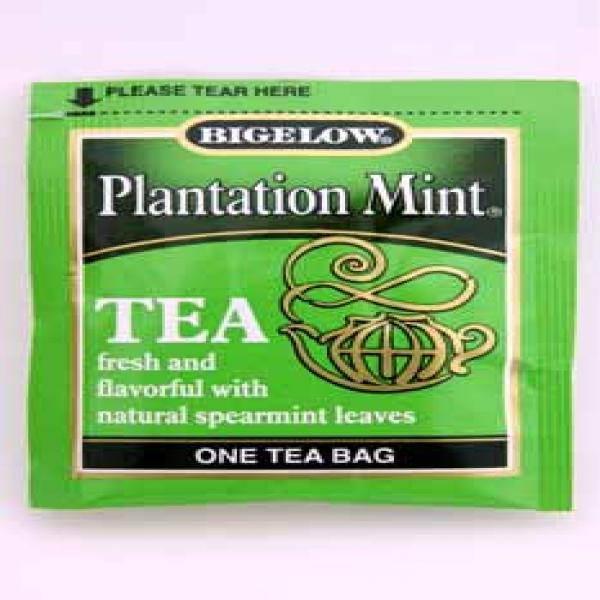Bigelow 10344 Plantation Mint Black Tea, 28/Box