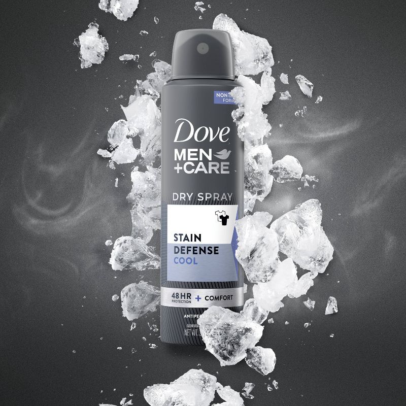 Dove Men+Care Stain Defense Cool 48-Hour Antiperspirant & Deodorant Dry Spray - 3.8oz