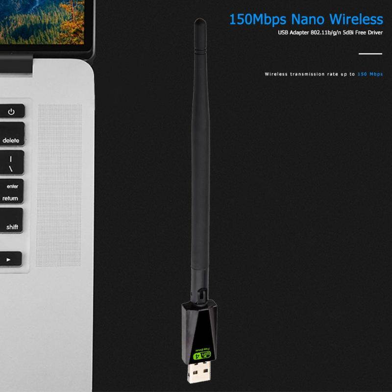 1 pcs USB2.0 Networking Card Wireless WiFi Adapter Dongle 150Mbps Lan Network Card Receiver With Antenna