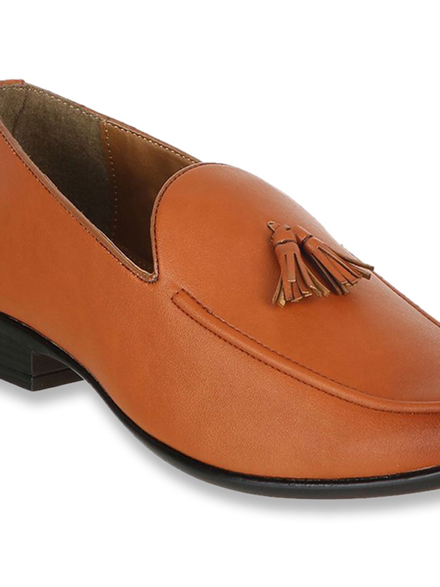 Carlton London Men's Tan Formal Moccasins