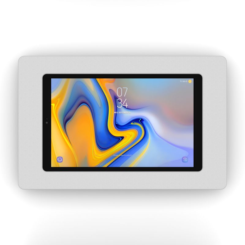 VidaMount Light Grey Enclosure and Fixed VESA Slim Wall Mount [Bundle] compatible with Samsung Galaxy Tab A 10.5