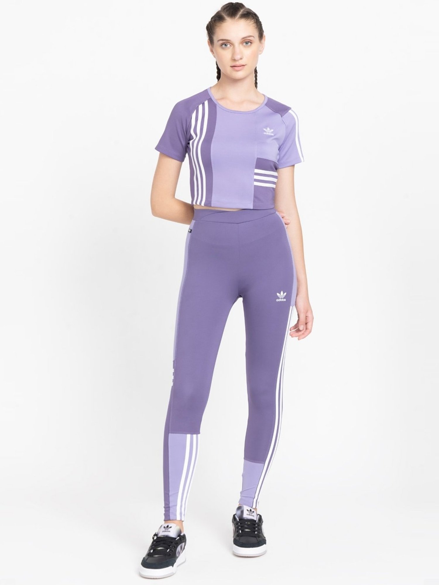 Adidas Originals Purple Printed Tights