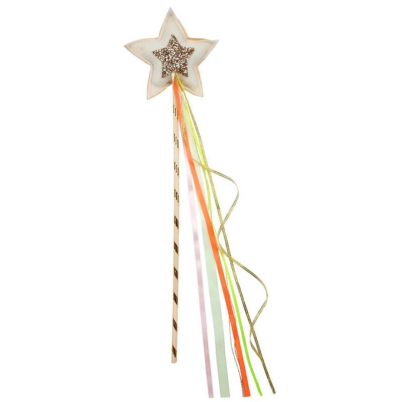 Meri Meri - Gold Wand - Costume Hand Held Props - 1ct