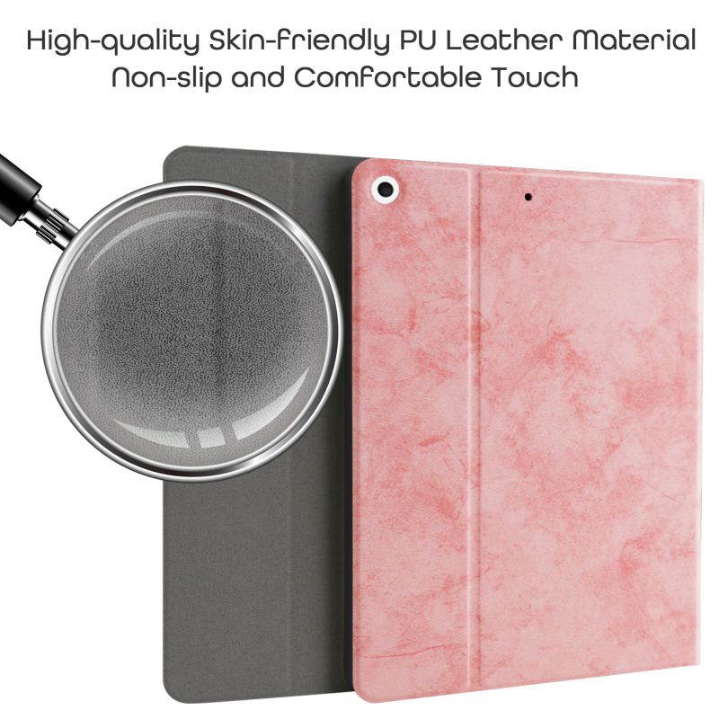 Donwell For Apple iPad 7th/8th Gen 10.2 inch 2019/2020 Leather Stand Case Full-Body Protective Stand Tablet Case For Apple iPad 10.2" 2019, For Apple iPad 10.2" 2020