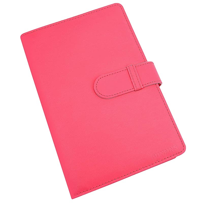 Wallet PU Leather Photo Album Compatible for Fujifilm Instax Wide 300 Camera Polaroid POP POP 20 Originals OneStep 2 OneStep+ Printer Film Pink