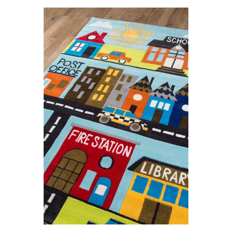 5'X5' Cow Tufted Round Area Rug Town - Momeni