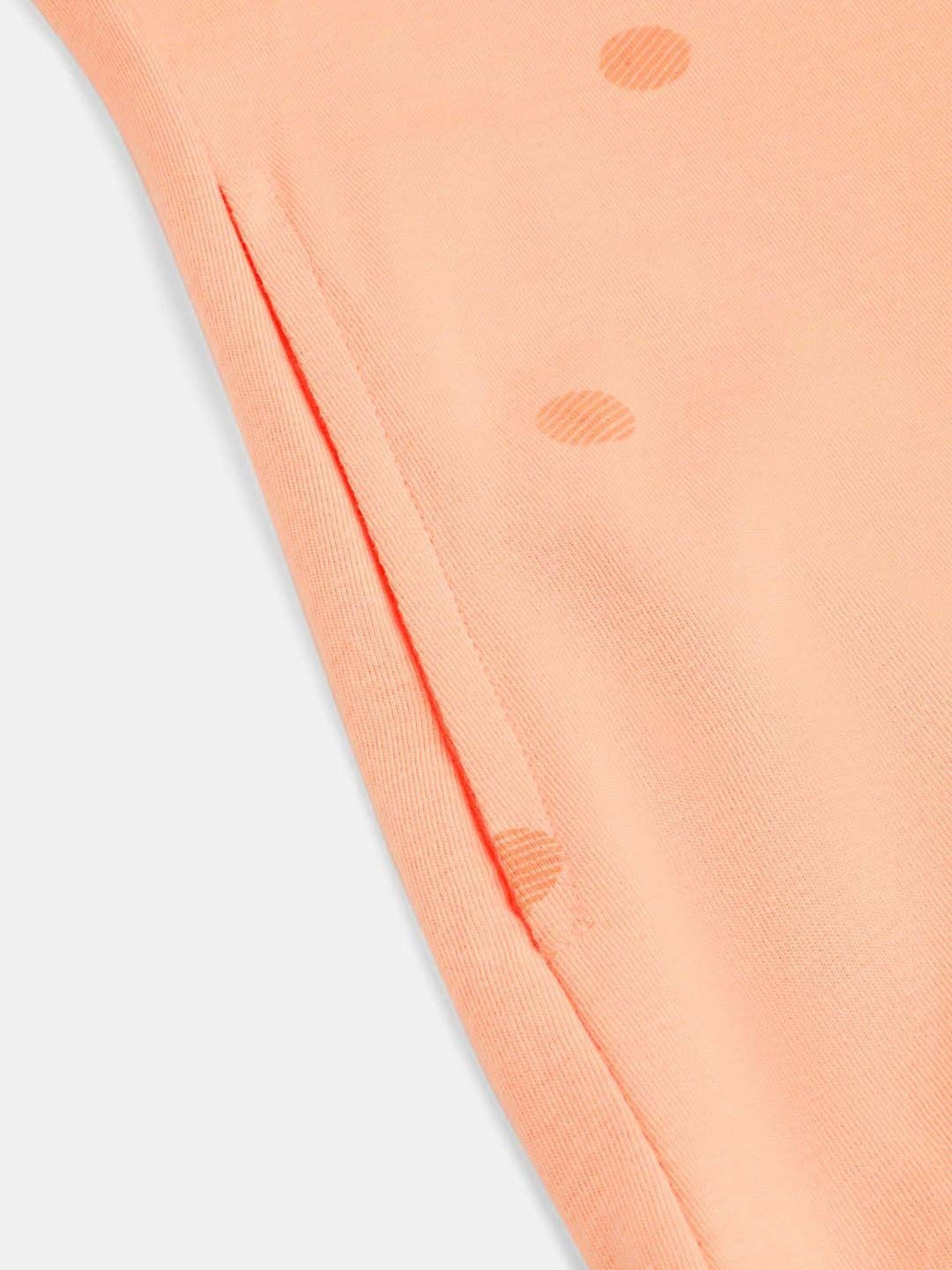 Sweet Dreams Pastel Peach Cotton Printed Sleep Tee