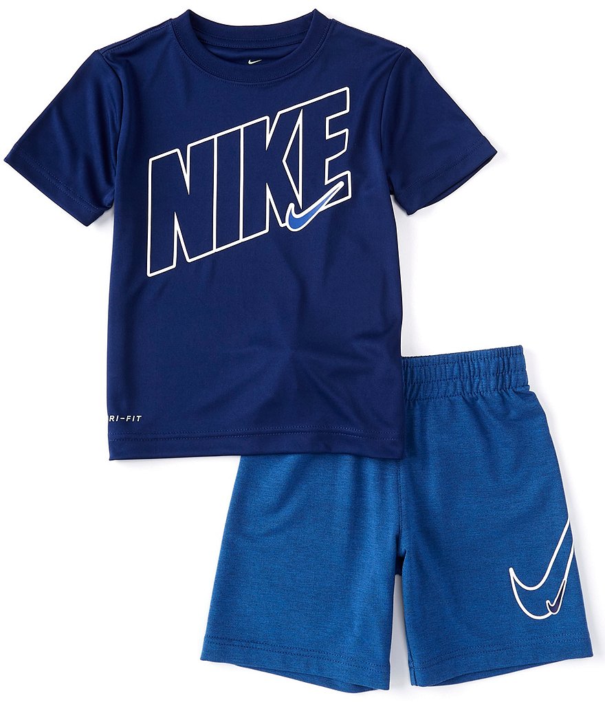 Nike Little Boys 4-7 Short-Sleeve Comfort Dri-FIT Tee & Shorts Set