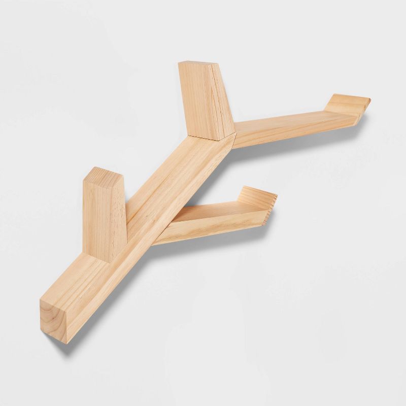 Wood Tree Shelf Brown - Pillowfort™