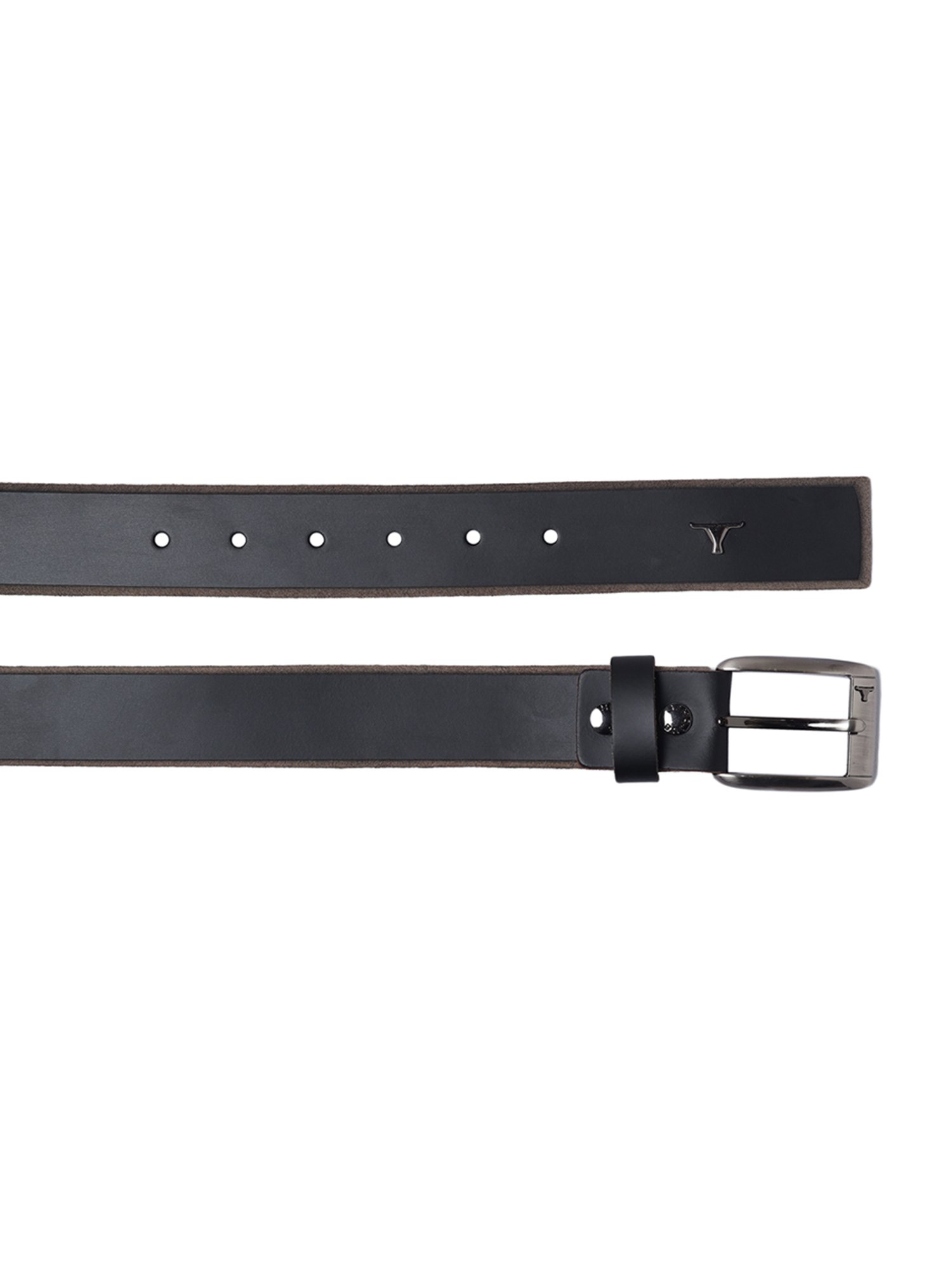 BULCHEE Black Leather Casual Belt for Men