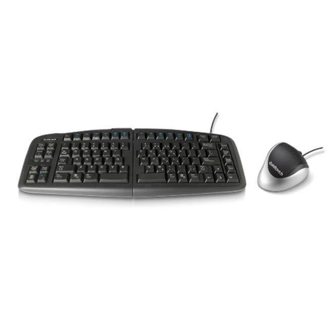 Goldtouch GTF-KRH-B GTU-0088 USB Keyboard & Right Handed Bluetooth Mouse Bundle