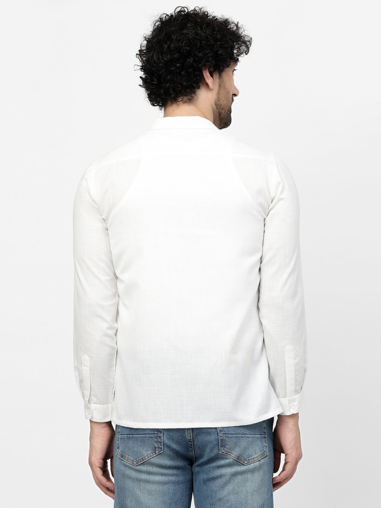Lela White Regular Fit Shirt