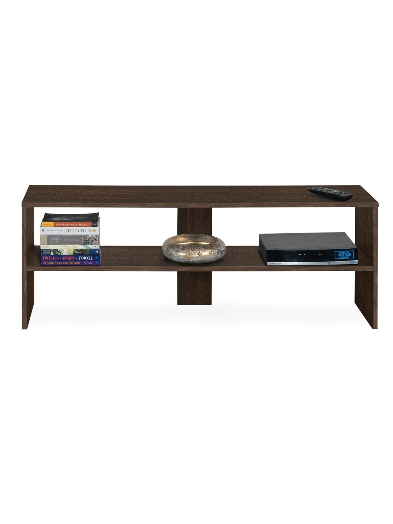 Delite Kom Kai Flowery Wenge Engineered Wood TV Entertainment Unit