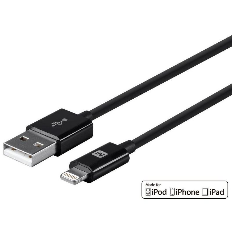 Tripp Lite USB-A to Lightning, USB Micro-B and USB-C Sync/Charge Cable, Black, 6 ft.