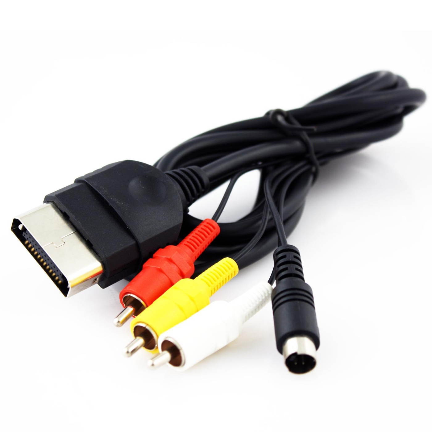 AV Audio Video A/V + S-Video Cable Cord for Microsoft Xbox Console Video Game