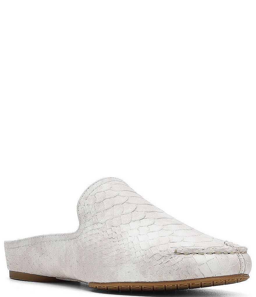 Trotters Harlow Lizard Patent Suede Leather Slip-Ons