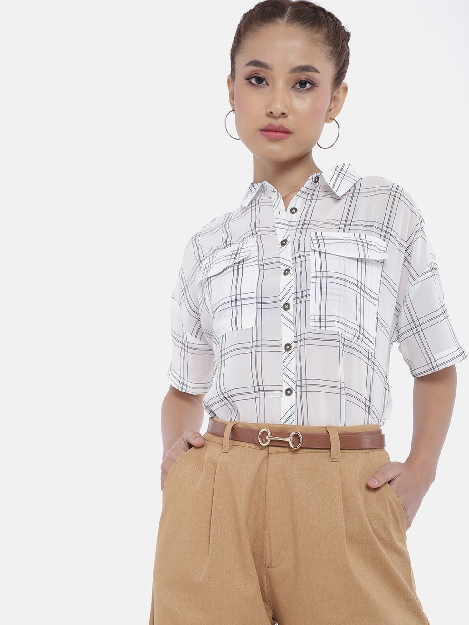 Crusset Tan Casual Belt for Girls