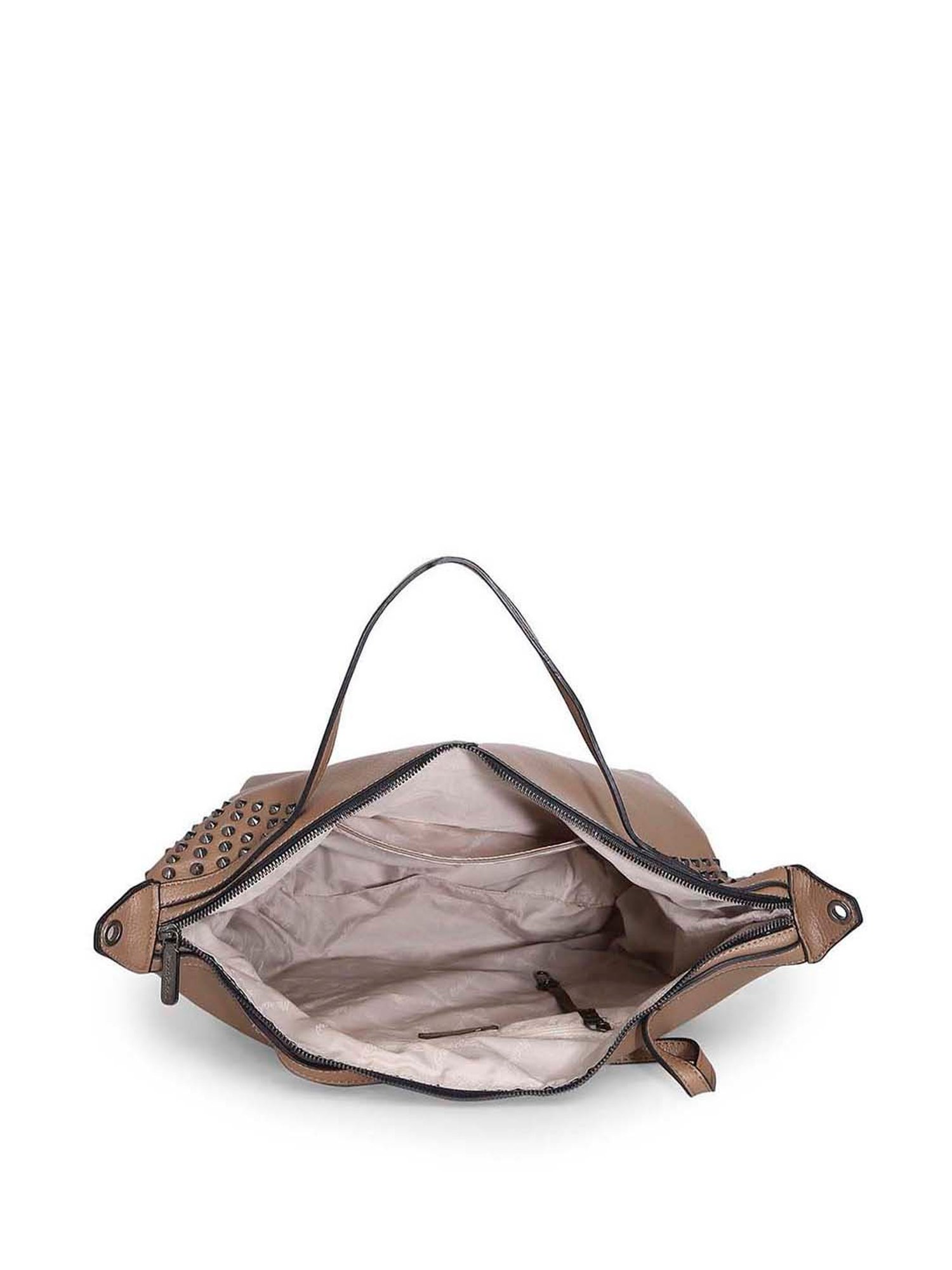 Marina Galanti Beige Rivets Medium Tote Handbag