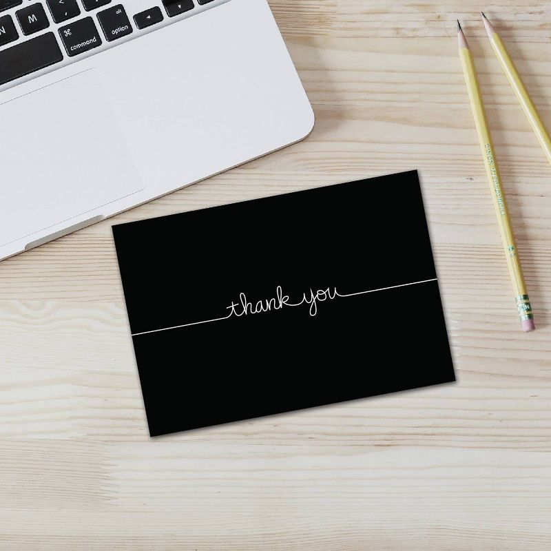 50ct Grace "Thank You" Card Black