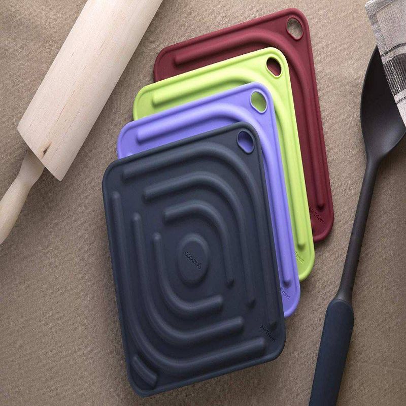 Cookduo Air Trivet - Purple Silicone Trivet and Pot Holder