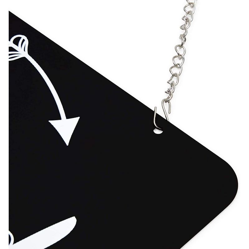 Stockroom Plus Double Sided Open and Closed Sign for Business and Stores, Black (12 x 8 in)