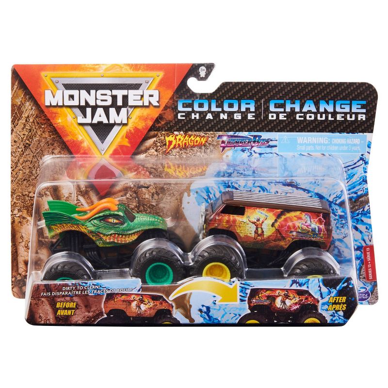Monster Jam - 2 Pack 1:64 Scale - Dragonvthunderbus